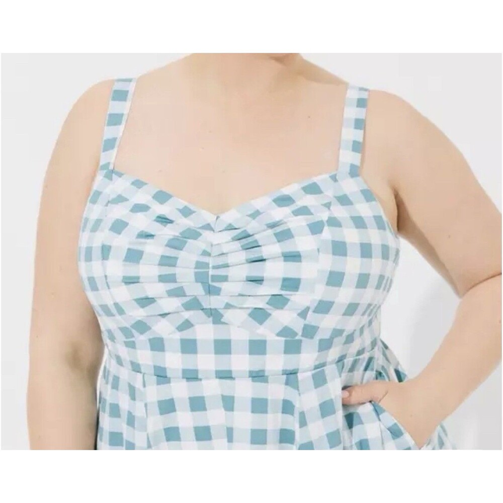 Torrid Midi Poplin Fit & Flare Dress Size 3 22/24
